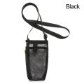 Water Bottle Mesh Cup Pouch Shoulder Carrier Mug Holder Bag Portable Mobile Phone Carry Bag for Outdoor Sports Camping. 