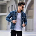 Best Colour Denim Winter Jacket For Men - Denim Jacket - Denim Jacket - Denim Jacket For Men. 