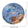 Summer Toys Baby Water Mat PVC Inflatable Cushion Infant Toddler Water Play Mat for Children Early Education Developing Baby Toy. 