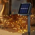 Solar Led Light Outdoor 50/100/200/300LED Fairy Lights Christmas Lights Street Garland Waterproof Festoon Garden Decor Garland--blue--10M 100LED.