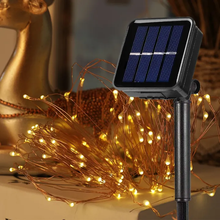 Solar%20Led%20Light%20Outdoor%2050/100/200/300LED%20Fairy%20Lights%20Christmas%20Lights%20Street%20Garland%20Waterproof%20Festoon%20Garden%20Decor%20Garland--blue--10M%20100LED%20-%20Image%204
