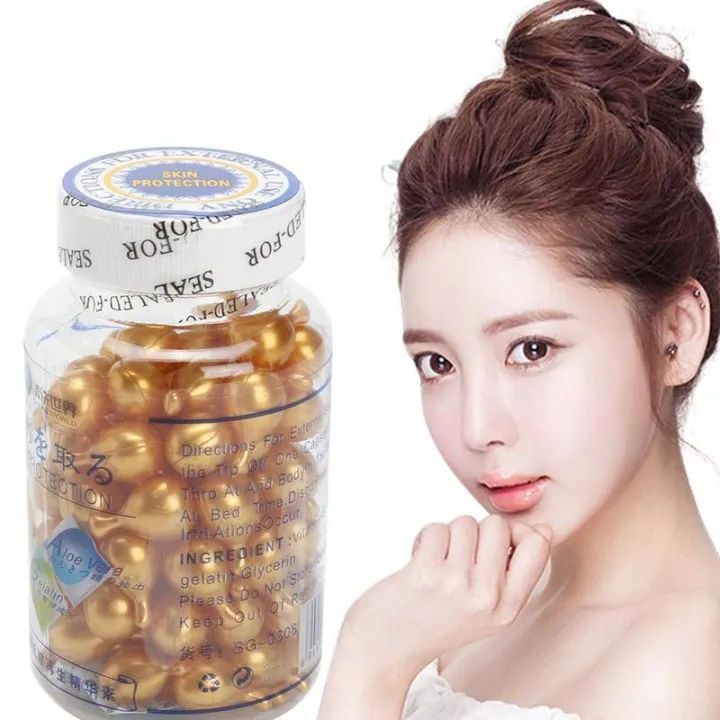 Vitamin%20E%20Extract%20Capsules%20Cream%20Ve%20Serum%20Facial%20Korean%20Makeup%20Skin%20Care%2090Pcs/bottle%20-%20Image%202