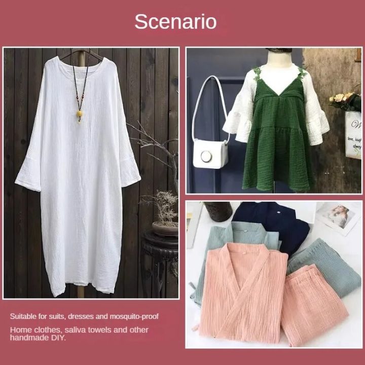 Double%20Layer%20Gauze%20Crepe%20Cloth%20100%25%20Cotton%20Fabrics%20High%20Quality%20Textile%20By%20The%20Meter%20for%20Dress%20Clothing%20Sewing%20Pleated%20Soft%20Blue%20-%20Image%204