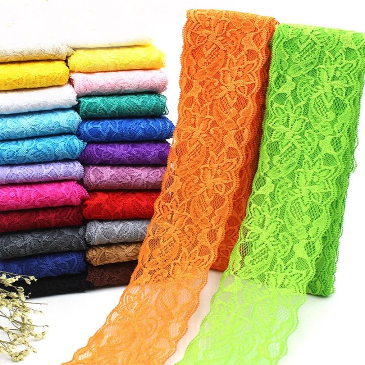 8cm%20Width%20Elastic%20Colorful%20Lace%20Ribbon%20DIY%20Handmade%20Crafts%20Supplies%20Apparel%20Sewing%20Fabric%20Garment%20Accessories%20White%20Lace%20Tape%20-%20Image%202
