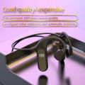 Wiresto VG09 Bluetooth Earphone Bone Conduction Concept Neckband Headphone Hanging Ear Non-In-Ear Sport HD Stereo Headset Sweatproof. 