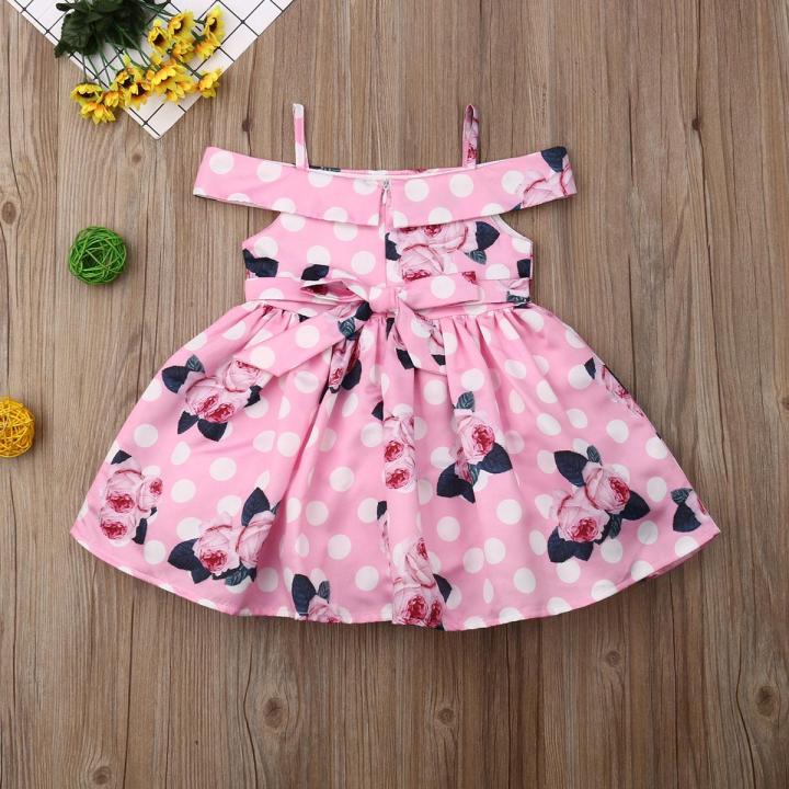 Baby%20Girl%20Floral%20Clothes%20Newborn%20Ruffle%20Short%20Sleeve%20Dress%20-%20Image%204