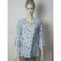 Ladies Casual Print Long sleeves Tops.