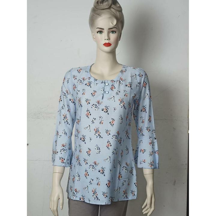 Ladies Casual Print Long sleeves Tops