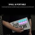 M-VAVE 25-Key MIDI Control Keyboard SMK-25 Mini USB Keyboard MIDI Mini Portable USB Keyboard MIDI Controller Rechargeable Music. 