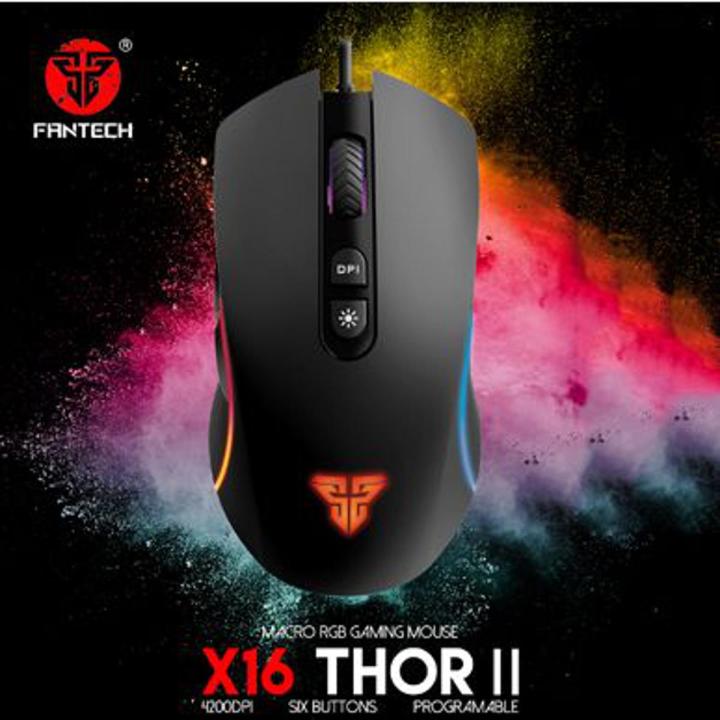 FANTECH X16 Gaming Mouse 4200 DPI Adjustable Optical Cable Mouse 6 Fantech x16 gaming mouse 4200 dpi adjustable optical cable mouse 6