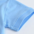 Elegantstunning Boys Lapel Short Sleeves T-shirt Simple Solid Color Tops Summer Cotton Breathable Shirt For 1-10 Years Old Kids. 