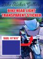 Transparent sticker for Headlight / Visor of Bike and car   ( Waterproof & Premium quality)/ Bike Sticker Gallery. 