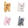 Interactive Cute Electronic Pet Creative Soft Plush Stuffed Walking Cat Plush ​Doll Voice Cartoon Meow Cat Toy Kids LaoXzhongX. 