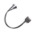 SATA 15Pin To 2*3pin/4pin Cooling Fan Splitter Hub Converter Adapter PWM Cable. 