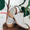 Fashion Square Middle Heel Pointed Toe Ankle Boots Casual Chunky Low Heel Women Short Boots.