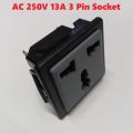 Panel Mount AC 220v 3 Pin AC Socket For Electrical & Electronics Projects IPS UPS Socket Powerpoints, Switches & Savers. 