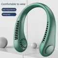 New Hanging Neck Fan LED Digital Display Portable Cooler Fan Bladeless Fan Personal Wearable Neckband 3 Speeds Adjustment Twin-Turbo Leafless 360° Neckband Fan USB Rechargeable Fan Mini Neck Fan. 