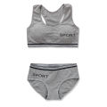 Girls Training Bras Panties Kids Cotton Underwear Sets Teens Students Bra Vest and Panties Wireless Girls Sports Bra 8-16Y топик.