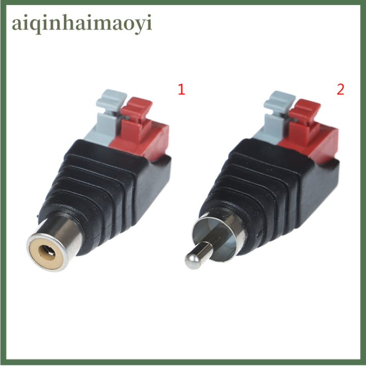 aiqinhaimaoyi%20Speaker%20Wire%20A/V%20Cable%20to%20Audio%20Male%20Famale%20RCA%20Connector%20Press%20Plug%20Terminal%20-%20Image%203