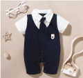Baby boy short sleeve gentleman tie haga suit amazon. 