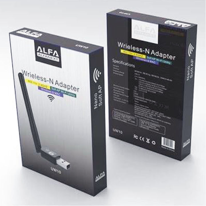 Alfa%20Net%20WiFi%20Fixed%203DBi%20Antenna%20Wireless-N%20USB%20Adapter%20-%20Image%202