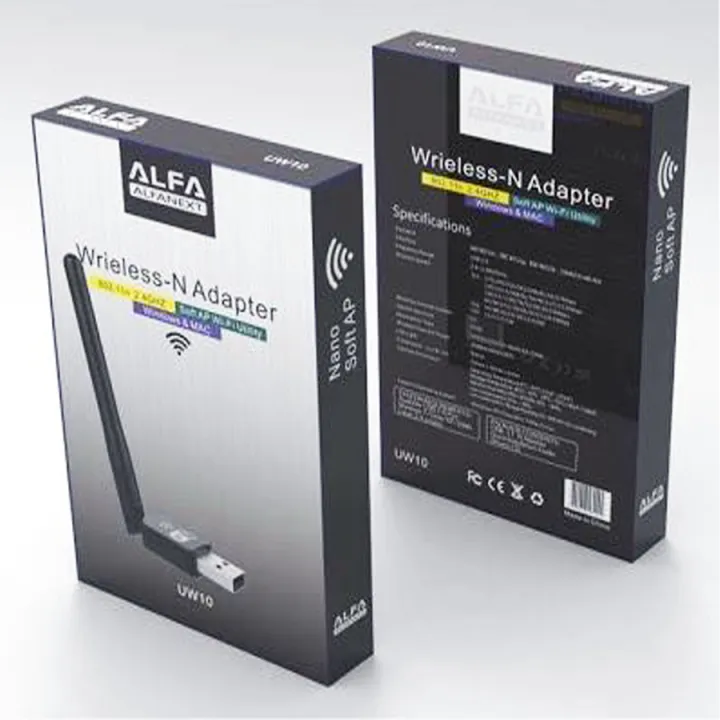 Alfa%20Net%20WiFi%20Fixed%203DBi%20Antenna%20Wireless-N%20USB%20Adapter%20-%20Image%202