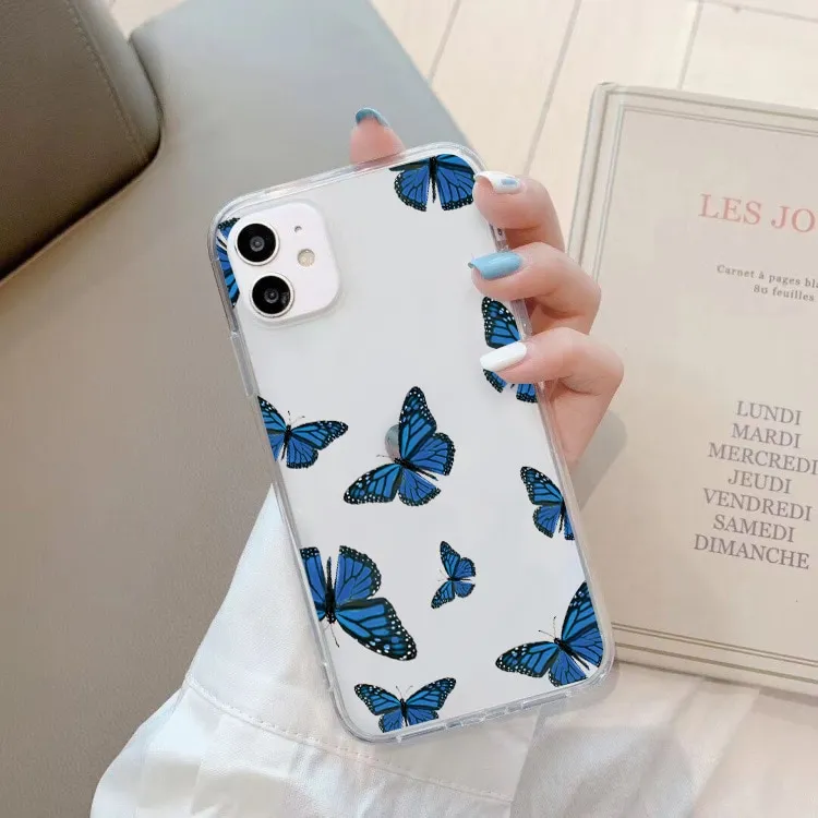 HOT Blue Butterfly Butterfly Phone Case Iphone Se Butterfly Phone