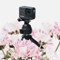 Tripod Mount Adapter Compatible with GoPro Hero 8, 7, 6, 5, 4, Session, 3+, 3, 2, 1, Hero (2018), Fusion, DJI Osmo, Sjcam, Xiaoyi Action Cameras - Pack of 1 (Black). 