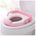 Baby Toilet Seat Safe Soft Training Seat Potty Sitting Ring with Handles Bathroom Trainer Closestool Cover. 