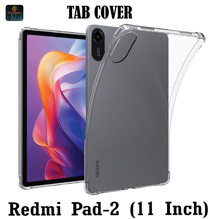 Redmi Pad 2 Display Size 11.0 Inches Transparent Crystal Clear Back Case Cover for Redmi Pad 2