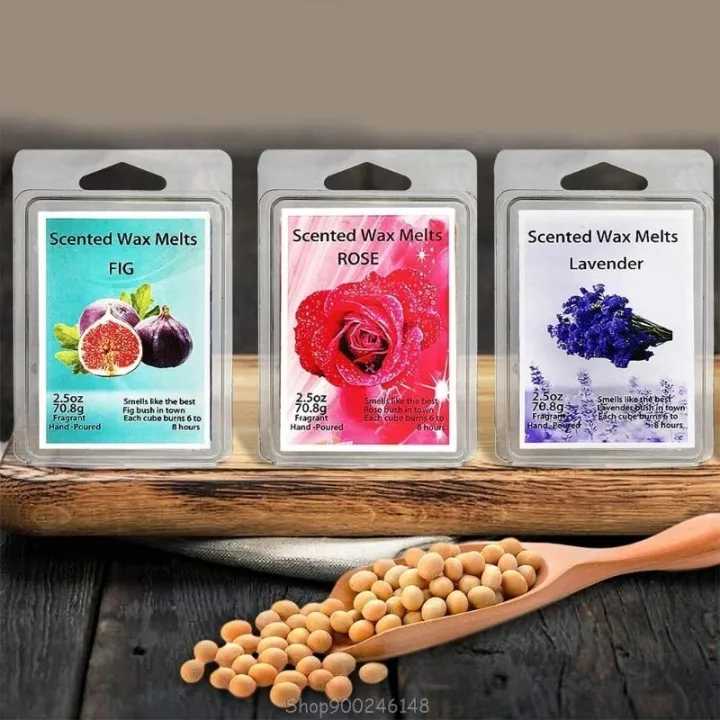 Scented%20Wax%20Melts%20-Set%20of%208%20Assorted%20Wax%20Warmer%20Cubes/Tarts%20-%20Jasmine%20Rose%20Bergamot%20Fig%20Vanilla%20Lemon%20Spring%20Lavender%20S29%2020%20-%20Image%204