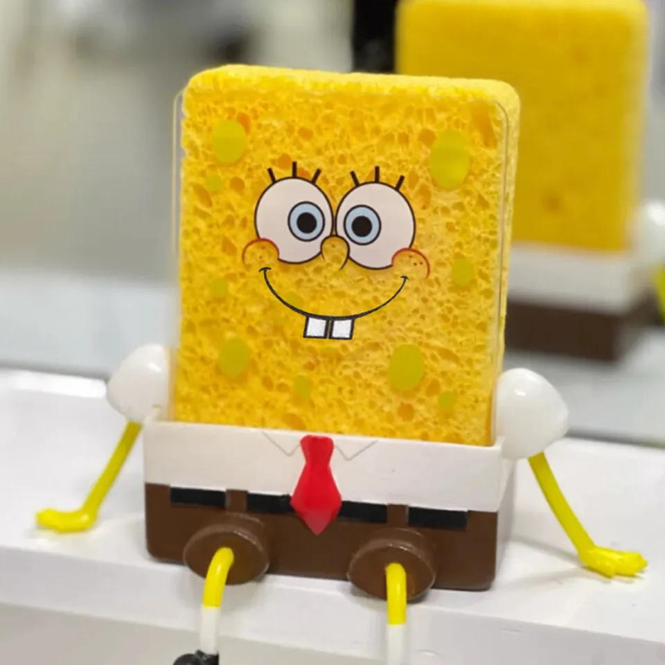 Skymountain Sponge Container Three-dimensional Space Saving SpongeBob Sponge Holder | Daraz.com.bd