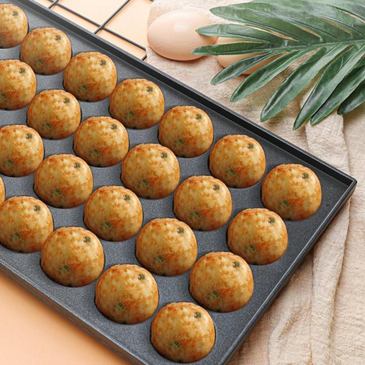 TWEXQNY 28 Holes 4cm Takoyaki Hot Plate Non Stick Cook in Home Takoyaki Takoyaki Plate Only Takoyaki Aluminium Plates
