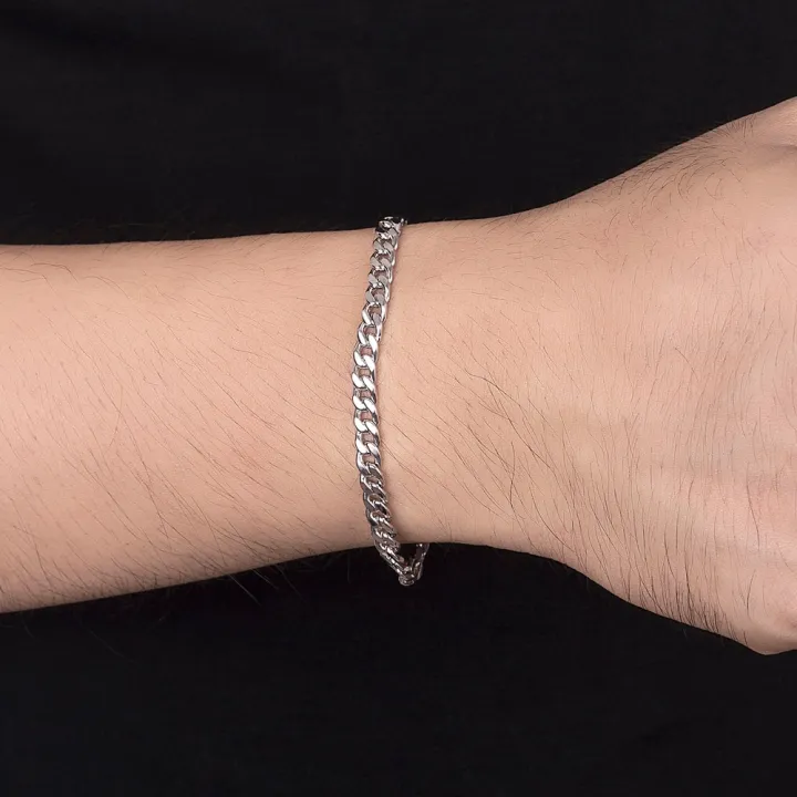 Classic%20Fashion%20Men%20100%25%20925%20Sterling%20Silver%20Bracelet%20Punk%20Style%20Cuban%20Chain%20Solid%20Silver%20-6%20MM/%206-9%20inches%20Bracelet%20Boy%20Jewelry%20-%20Image%203
