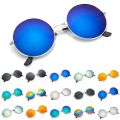 Women's Glasses Round Ladies Fashion Mirror Sunglasses for Woman Men Vintage UV400 Protection Sun Retro Eyeglasses. 