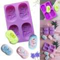 4 even olive tree mold silicone cake mold kitchen baking silicone DIY handmade soap mold. 