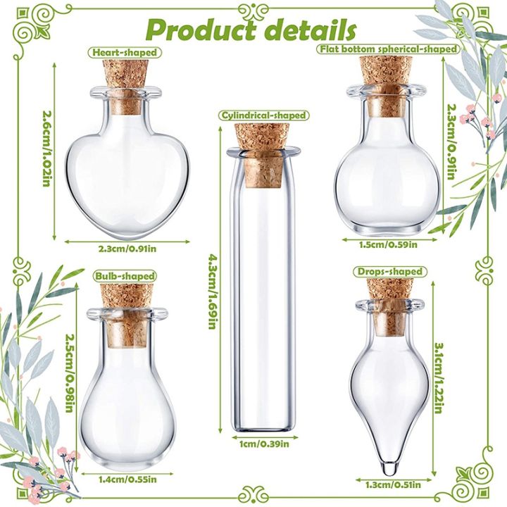 50%20Pieces%20Small%20Mini%20Glass%20Jars%20Bottles%20with%20Cork%20Stoppers%205%20Shapes%20Tiny%20Wishing%20Drifting%20Bottle%20Crafts%20DIY%20Projects%20-%20Image%204