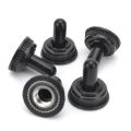 【Limited Time Only】 10PCS Waterproof Black Electrical Switch Covers 6mm Waterproof Rocker Mini Screw Switch Covers.