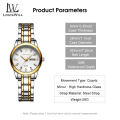 LouisWill Ladies Watch Fashion Quartz Watch Diamond Watches Steel Strap Watches 30M Waterproof Watch Thin Strap Watch Roman Numerals Dial Watches Luxury Design Watch Wristwatch With Calender Luminous Pointer. 