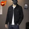 Jeans Coat for Men Short Black Denim Jackets Man Rock Casual Slim Button Cowboy Lxury Cheap Price Stylish Clothing Fast Delvery. 