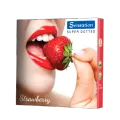 Sensation Strawberry Flavor Super Dotted Condoms for Men 3pcs. 