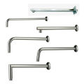 Shower 8inch x 8inch stainless steel rain shower with squre 16inch long pipe. 