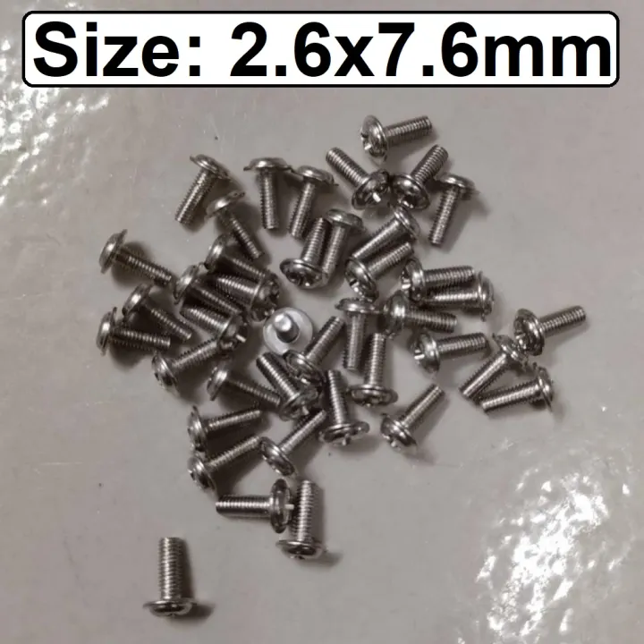 10Pcs-%20CHINA%20M2.6%20Round%20Head%20Screws%20M2.6%C3%977.6mm%20Stainless%20Steel%20Round%20Cro-ss%20Pan%20Head%20Machine%20Screw%20Bolts%20Self%20Tapping%20Plain%20End%20M2.6%20Crosshead%20Screws%20Hand%20Tool%20Parts%20&%20Accessories%20-%20Image%203