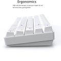 Metoo Mini Portable 60% Mechanical Keyboard Wireless Bluetooth 2.4G Gaming Keyboard GK68 For Desktop.