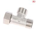 1PC Toilet Diverter Valve Copper G1/2" T-Valve Bidet Sprayer Shower Fitting.