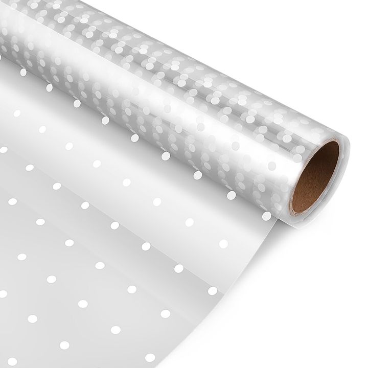 2023Cellophane Wrap Roll Wrapping Paper Clear Gift Flower Transparent Basket Rolls Baskets Packing Supplies Bouquet Christmas Crafts