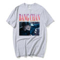 Stray Kids Bang Chan T-shirt Korean streetwear tshirt KPOP Concert graphic cotton tee SKZ Bang Chan group music straykids tshirt. 