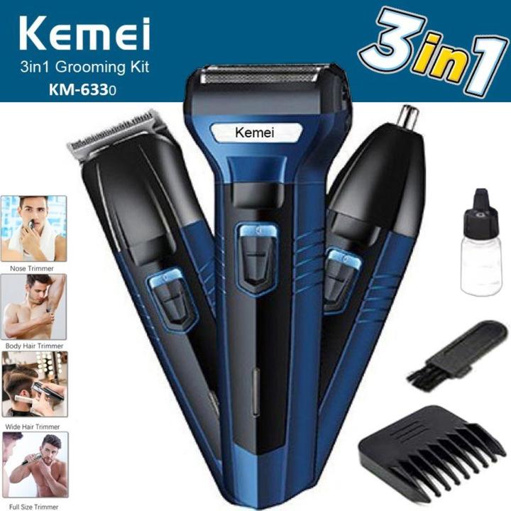 Kemei%20Km-6330%203%20in1%20Multifunction%20Hair%20Clipper%20Grooming%20kit%20Trimmer%20and%20Shaver%20for%20men%20-%20Image%203