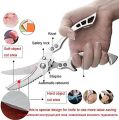 Powerful Chicken Bone Scissors Stainless Steel Portable Chicken Duck Fish Cutter.