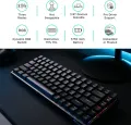 Royal Kludge RK84 Trimode Hotswappble Mechanical keyboard Gateron Switch (brown.red,blue). 